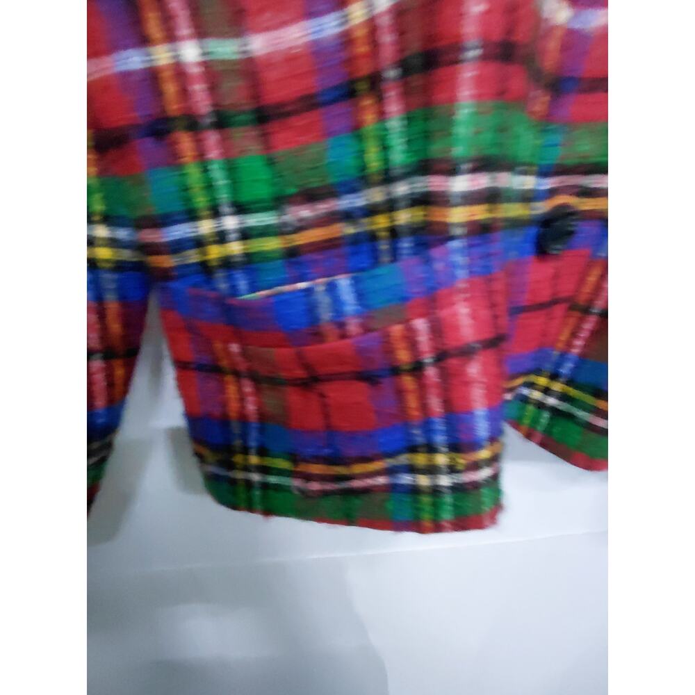 Pendleton Virgin Wool Plaid Jacket Red Long Sleev… - image 5